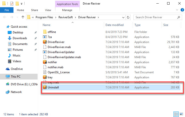 Driver_Reviver_uninstaller