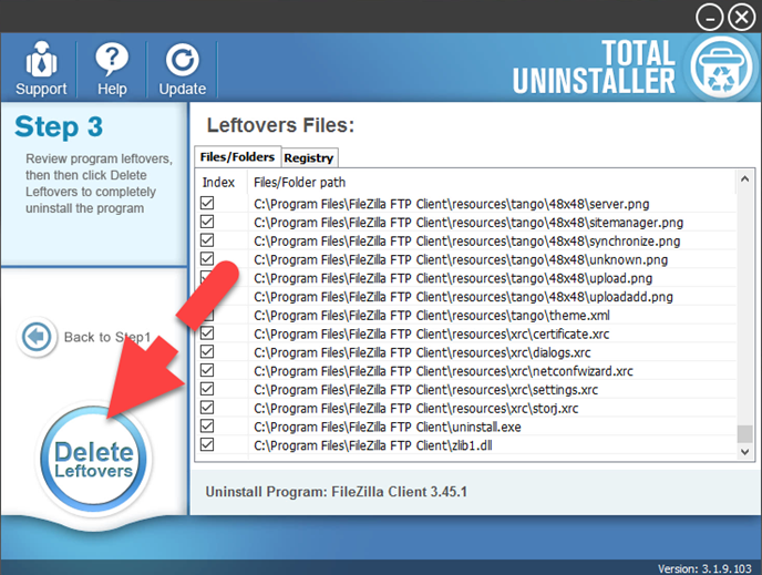 delete_FileZilla_leftovers