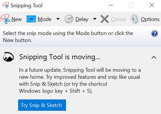 Uninstall Snipping Tool