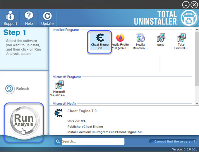 uninstall cheat engine