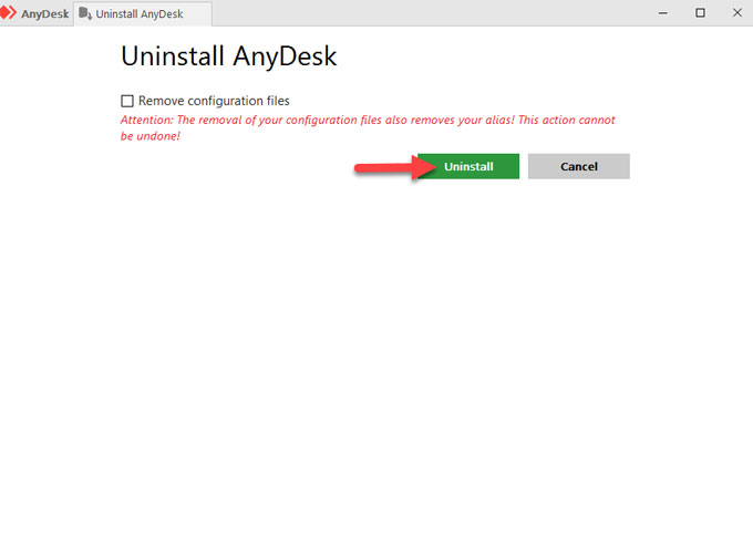 how to remove anydesk from my computer