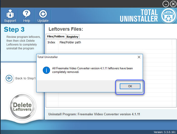 Uninstall Freemake Video Converter