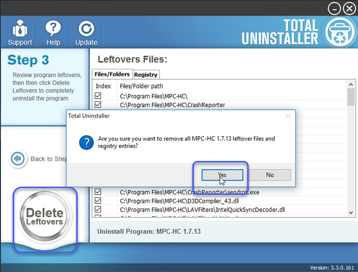 Uninstall MPC-HC