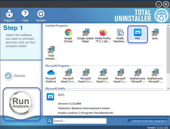 uninstall Maxthon