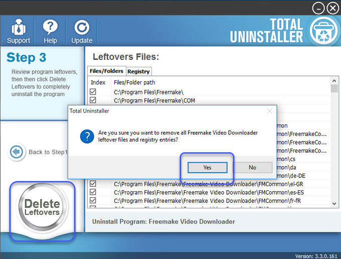 uninstall freemake video downloader