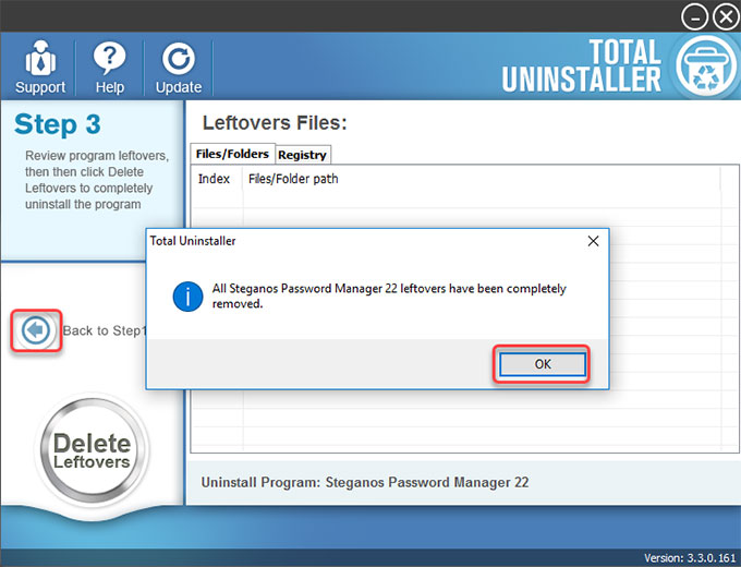 uninstall Steganos Password Manager completely