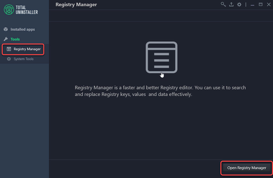 registry manager