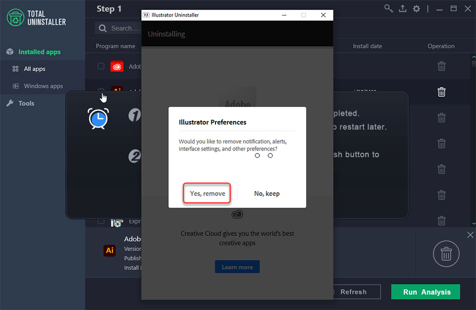 remove Adobe Illustrator